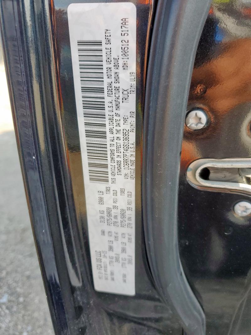 2016 RAM 1500 LONGH 1C6RR7PT4GS136952