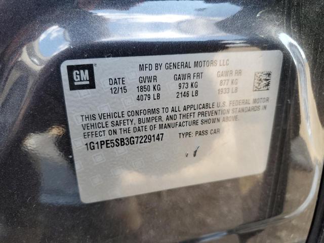 2016 CHEVROLET CRUZE LIMITED LT 1G1PE5SB3G7229147