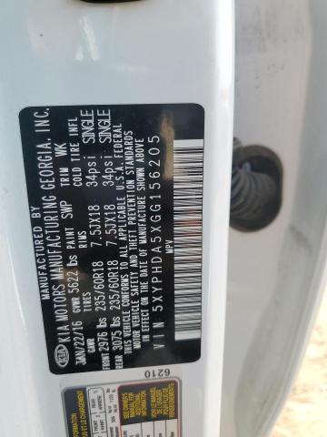 2016 KIA SORENTO EX 5XYPHDA5XGG156205