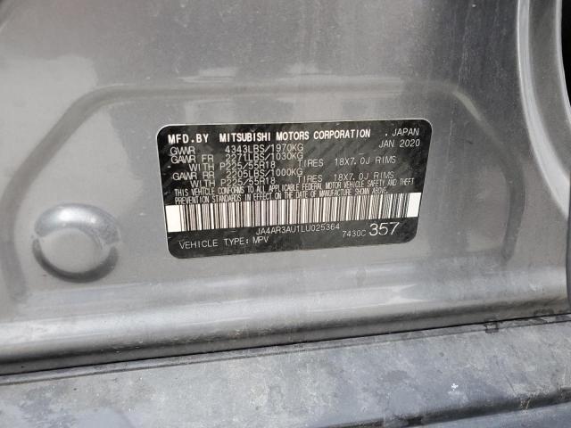 2020 MITSUBISHI OUTLANDER JA4AR3AU1LU025364