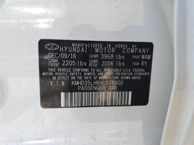 2017 HYUNDAI ELANTRA GT KMHD35LH6HU378900