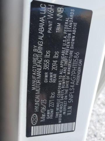 2023 HYUNDAI ELANTRA SEL 5NPLS4AG7PH111586