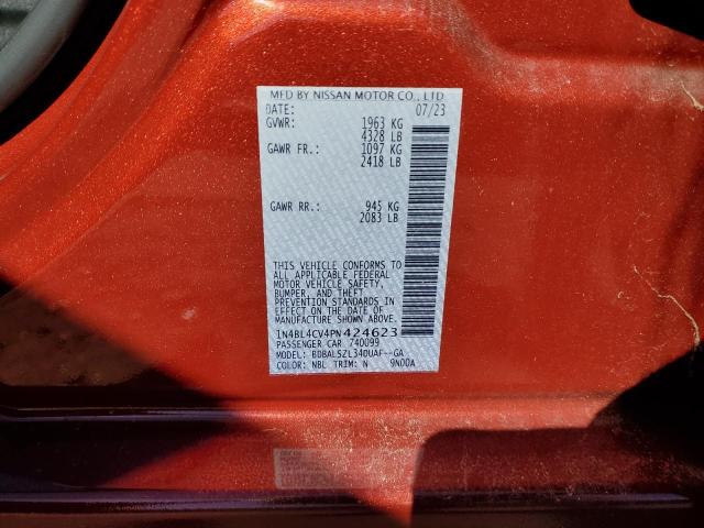 2023 NISSAN ALTIMA SR 1N4BL4CV4PN424623