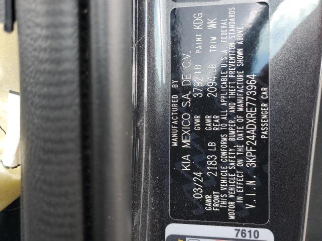 2024 KIA FORTE LX 3KPF24ADXRE773964