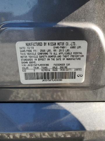 2020 INFINITI Q50 PURE JN1EV7AP7LM206380