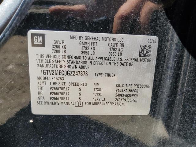 2016 GMC SIERRA K15 1GTV2MEC0GZ247373