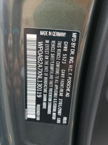 2022 PORSCHE PANAMERA 4S WP0AB2A7XNL130119
