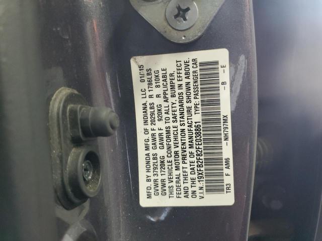 2015 HONDA CIVIC EX - 19XFB2F82FE038861