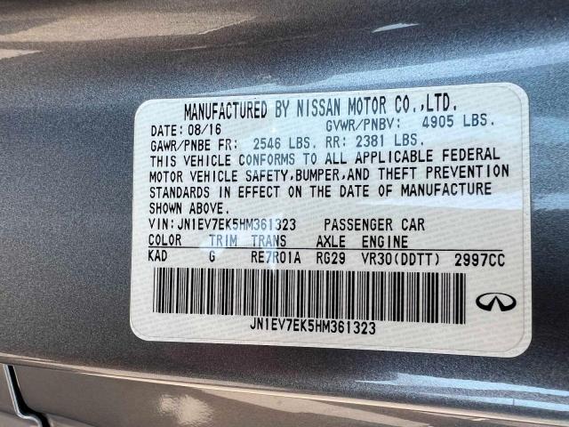 2017 INFINITI Q60 PREMIU JN1EV7EK5HM361323