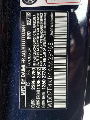 2019 MERCEDES-BENZ E 300 4MAT WDDZF4KB4KA629968