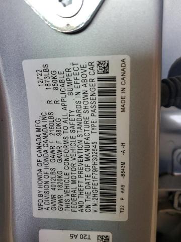 2023 HONDA CIVIC EX 2HGFE1F79PH302545