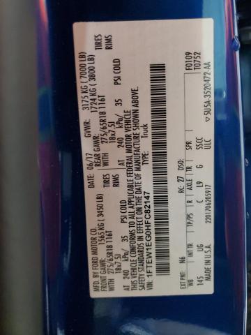 2017 FORD F150 SUPER - 1FTEW1EG0HFC82147