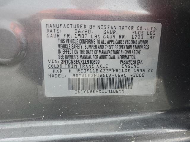 2020 NISSAN VERSA SV 3N1CN8EVXLL910699