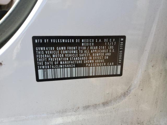 2018 VOLKSWAGEN JETTA SE - 3VWDB7AJ2JM256924