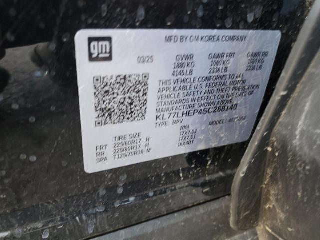 2025 CHEVROLET TRAX 1LT KL77LHEP4SC268140