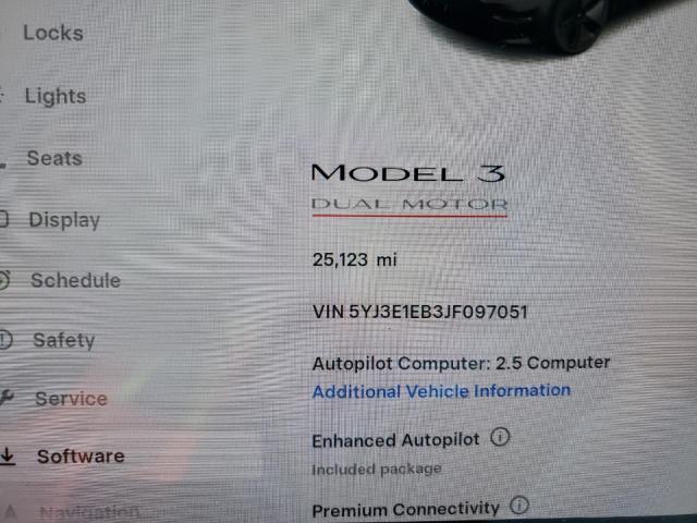 2018 TESLA MODEL 3 5YJ3E1EB3JF097051
