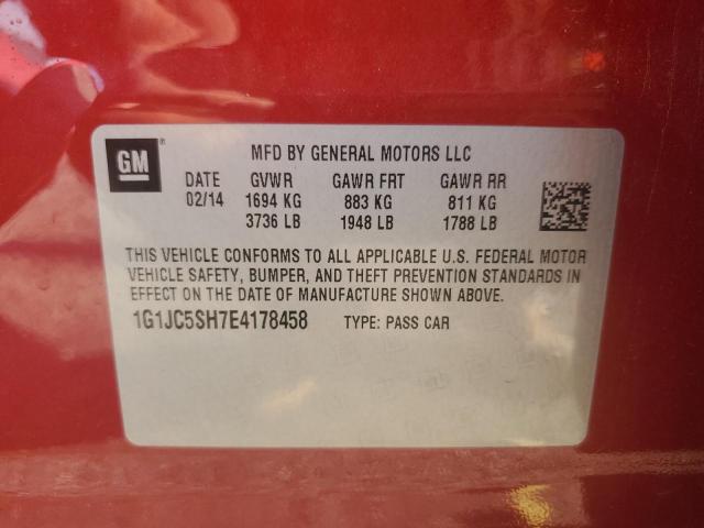2014 CHEVROLET SONIC LT - 1G1JC5SH7E4178458