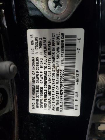 2015 HONDA CIVIC SE 19XFB2F79FE296205