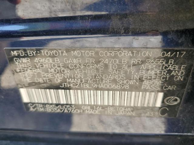 2017 LEXUS GS 350 BAS JTHCZ1BL9HA006898