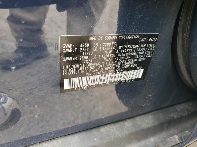 2023 SUBARU OUTBACK PR 4S4BTAFC1P3216807