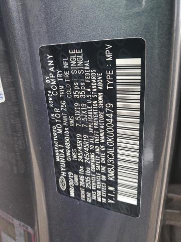 2019 HYUNDAI TUCSON LIM KM8J3CAL0KU004479