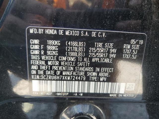 2019 HONDA HR-V EXL 3CZRU6H7XKM724479