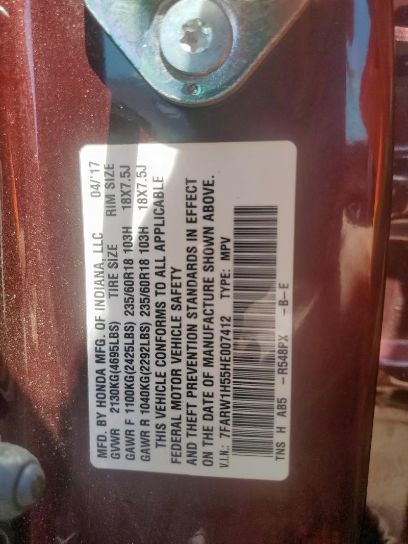 2017 HONDA CR-V EX 7FARW1H55HE007412