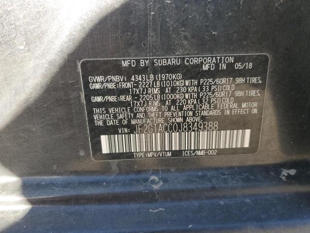 2018 SUBARU CROSSTREK JF2GTACC0J8349388