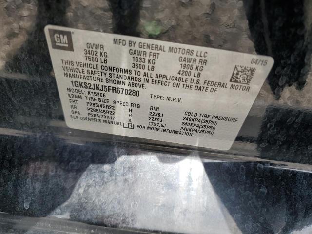 2015 GMC YUKON XL DENALI 1GKS2JKJ5FR670280