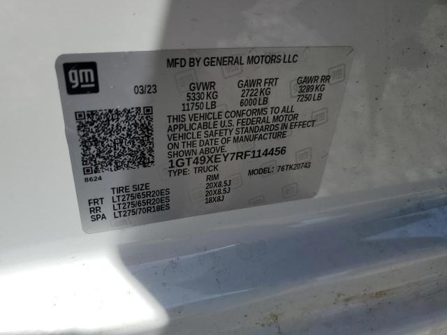 2024 GMC SIERRA K25 1GT49XEY7RF114456