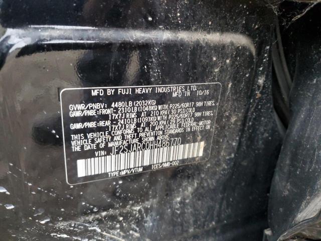 2017 SUBARU FORESTER 2.5I LIMITED JF2SJARC0HH486770