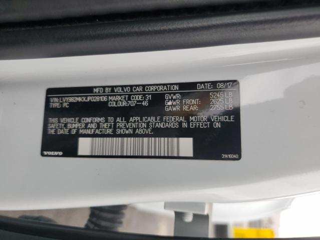 2018 VOLVO S90 T5 MOMENTUM LVY982MKXJP028106