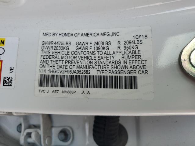 2018 HONDA ACCORD TOURING 1HGCV2F96JA052682