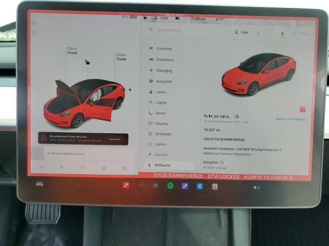 2021 TESLA MODEL 3 5YJ3E1EA9MF091525