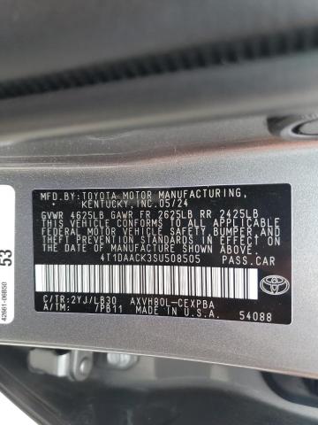 2025 TOYOTA CAMRY XSE 4T1DAACK3SU508505
