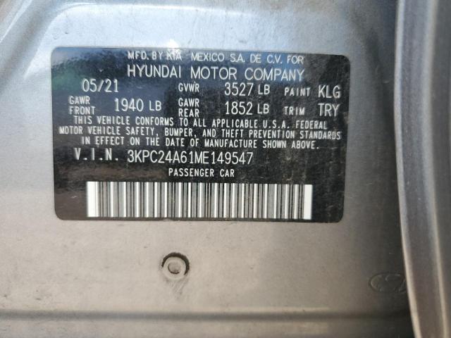 2021 HYUNDAI ACCENT SE - 3KPC24A61ME149547