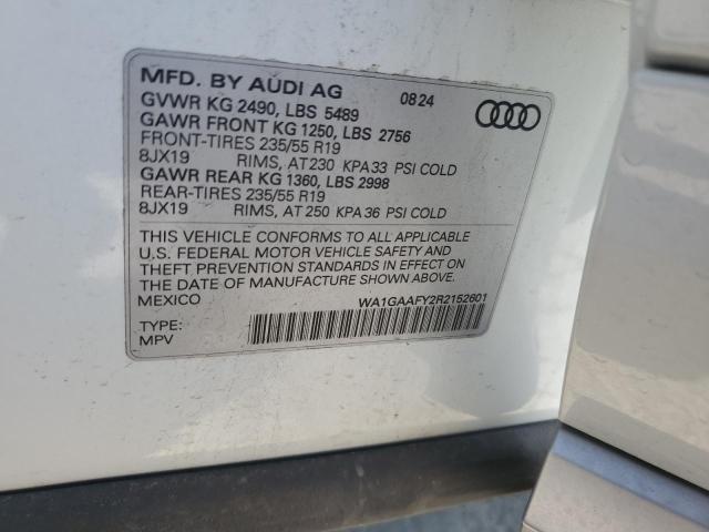 2024 AUDI Q5 PREMIUM WA1GAAFY2R2152601