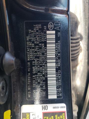2016 TOYOTA COROLLA L 2T1BURHE7GC598783