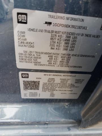 2024 CHEVROLET SILVERADO 1GCPDBEK7RZ287063