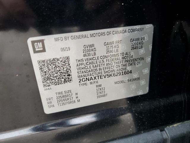 2019 CHEVROLET EQUINOX LT 2GNAXTEV5K6291604