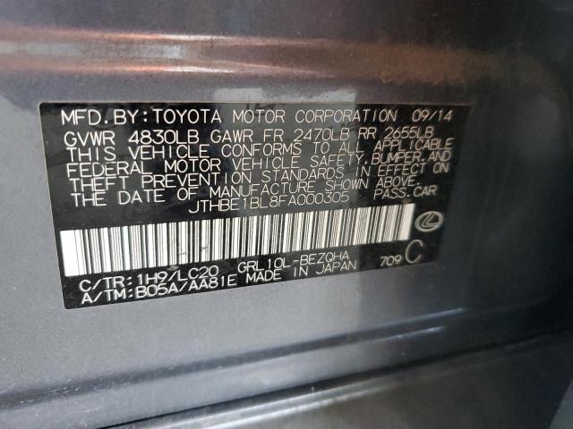 2015 LEXUS GS 350 JTHBE1BL8FA000305
