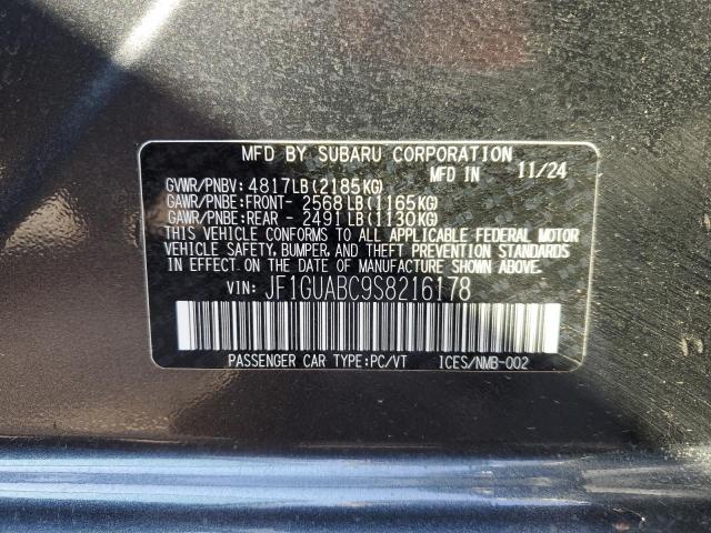 2025 SUBARU IMPREZA JF1GUABC9S8216178