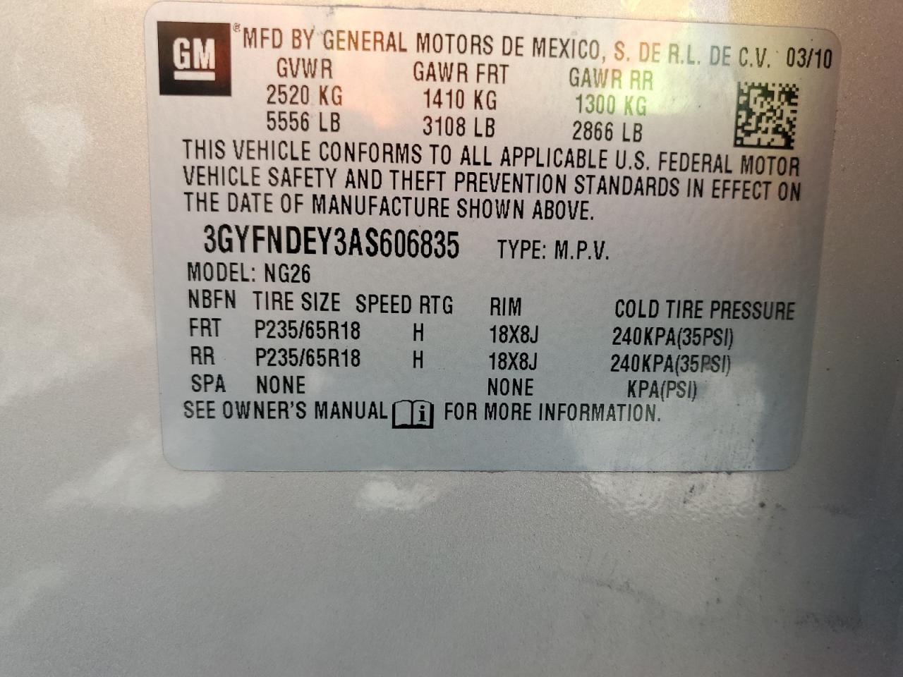 CADILLAC SRX LUXURY COLLECTION