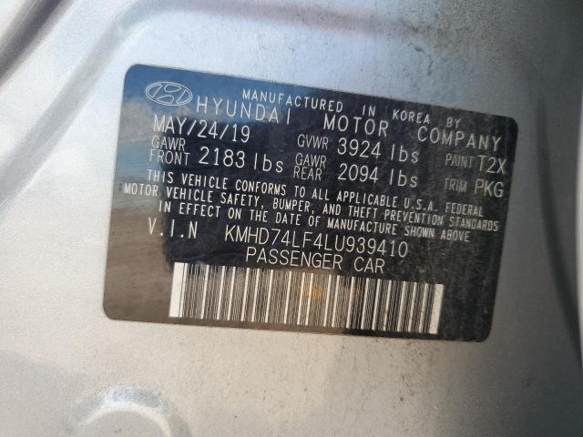2020 HYUNDAI ELANTRA SE - KMHD74LF4LU939410