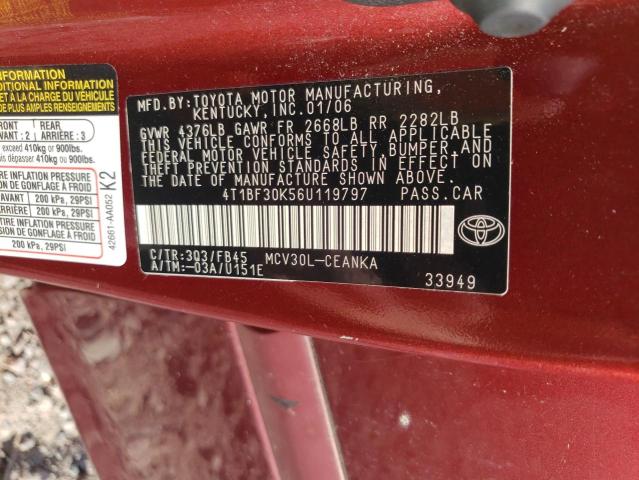 2006 TOYOTA CAMRY LE #3240196029