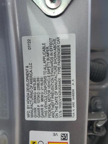 2022 HONDA ACCORD SPO 1HGCV1F43NA064406
