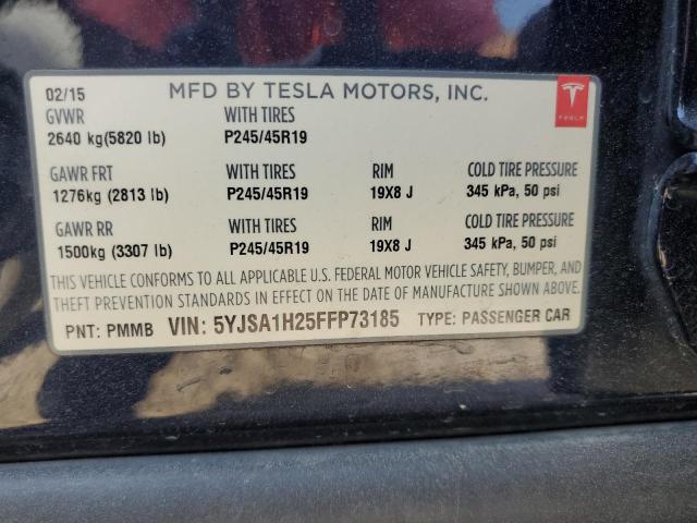 2015 TESLA MODEL S 85D - 5YJSA1H25FFP73185