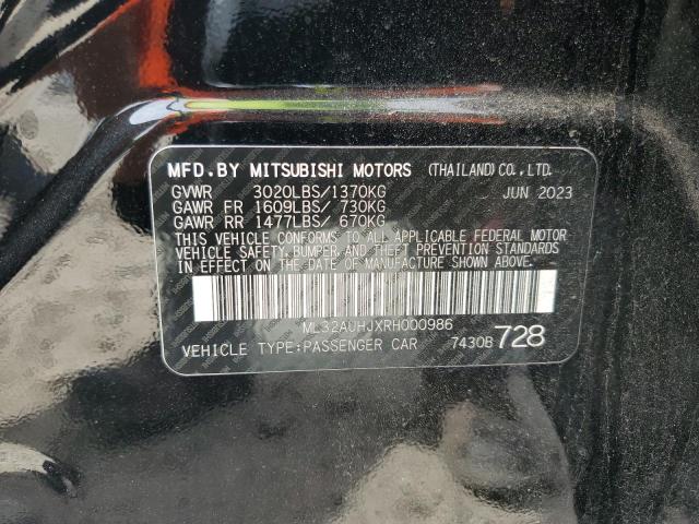 2024 MITSUBISHI MIRAGE ES - ML32AUHJXRH000986