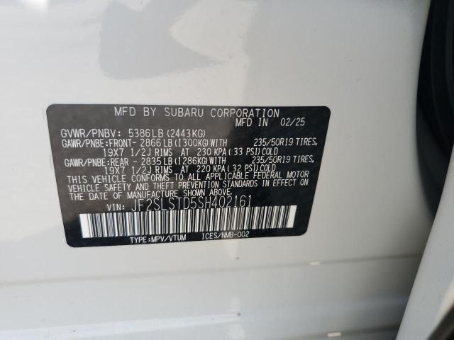 2025 SUBARU FORESTER T JF2SLSTD5SH402161