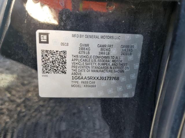 2018 CADILLAC ATS 1G6AA5RXXJ0173768
